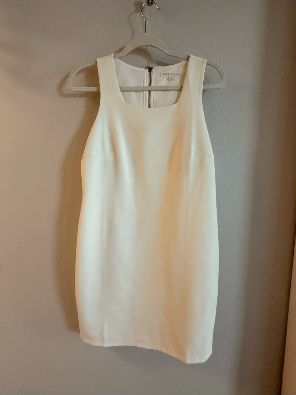 Hot & Delicious Cream Sleeveless Mini Shift Dress